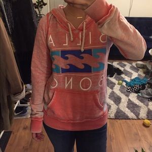 Coral Billabong pullover sweater